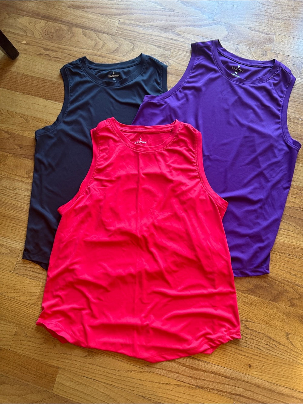 Sanctuary Women's Tank Top Trio - Red, Purple & Black